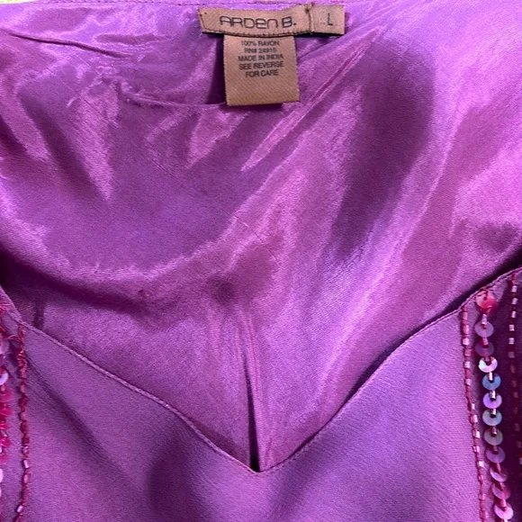 Arden B Purple Ruffled Tiered Bodycon Midi Dress - Picture 5 of 6